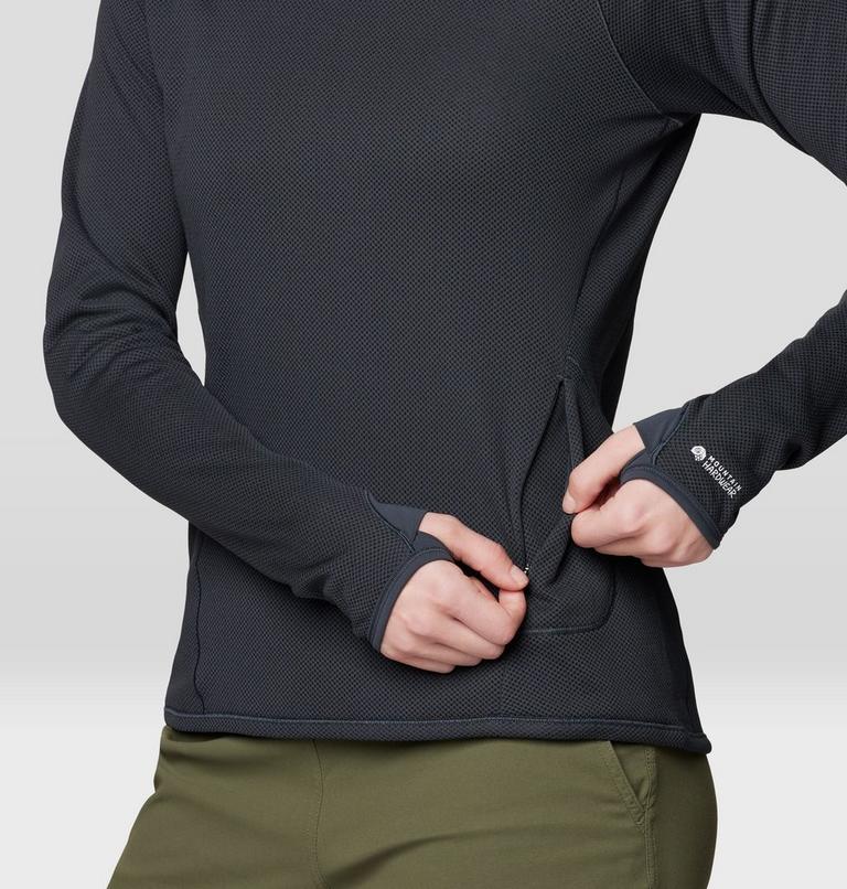 Women's AirMesh Long Sleeve, Color: Dark Storm, image 7