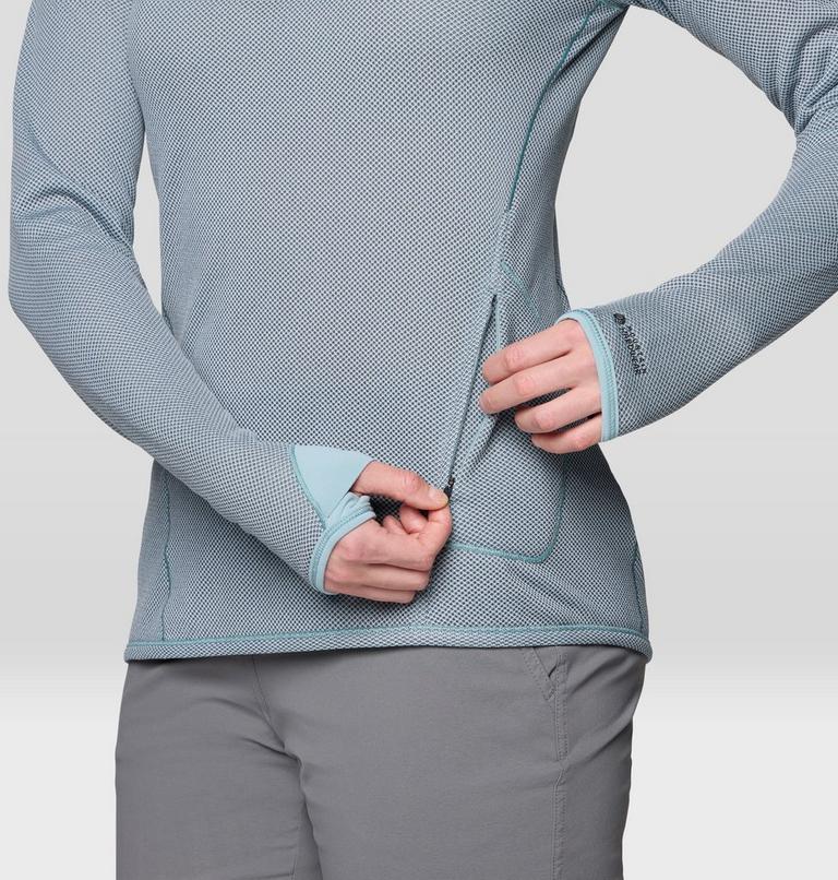 Women's AirMesh Long Sleeve, Color: Ice Shadow, image 6