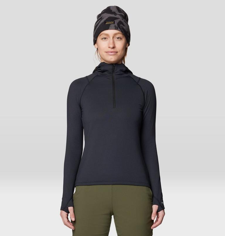 Women's Crater Lake Heavyweight Half Zip Hoody, Color: Black, image 1