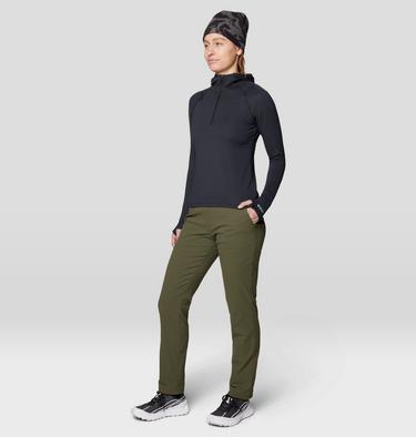 Women's Crater Lake Heavyweight Half Zip Hoody, Color: Black, image 8