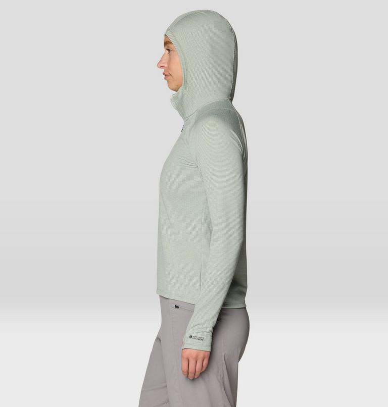 Women's Crater Lake Heavyweight Half Zip Hoody, Color: Gamma Grey, Silt Grey, image 3