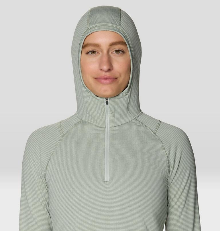 Women's Crater Lake Heavyweight Half Zip Hoody, Color: Gamma Grey, Silt Grey, image 4