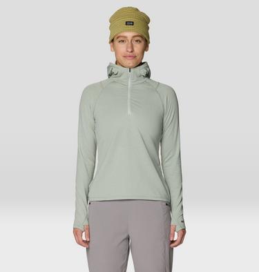 Women's Crater Lake Heavyweight Half Zip Hoody, Color: Gamma Grey, Silt Grey, image 7