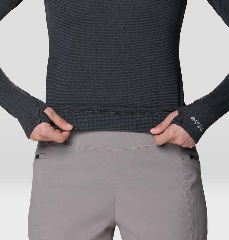 Women's Crater Lake Heavyweight Half Zip Hoody, Color: Black, Dark Storm, image 6
