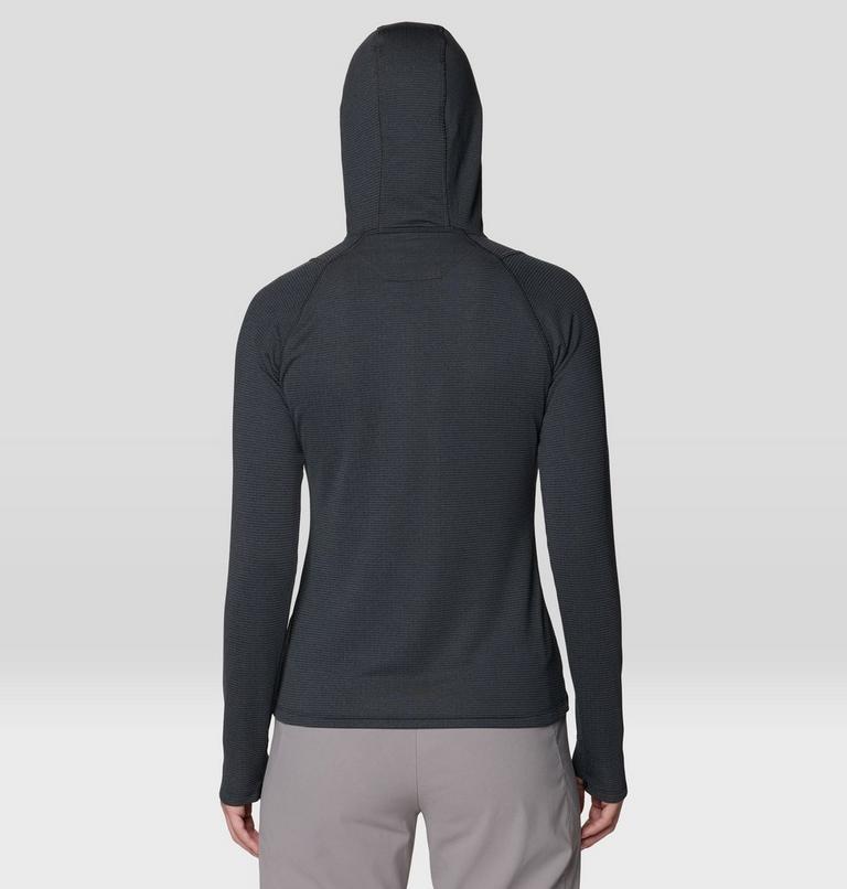 Women's Crater Lake Heavyweight Half Zip Hoody, Color: Black, Dark Storm, image 2