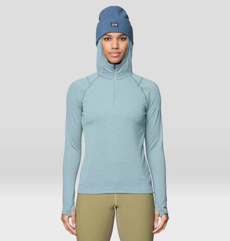 Crater Lake Heavyweight Half Zip Hoody | 460 | XS, Color: Blue Sage, Ice Shadow, image 5
