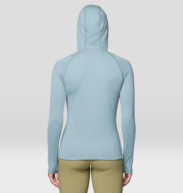 Women's Crater Lake Heavyweight Half Zip Hoody, Color: Blue Sage, Ice Shadow, image 3
