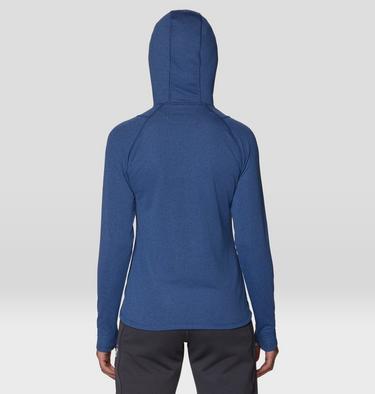Women's Crater Lake Heavyweight Half Zip Hoody, Color: Berry Blue, Black, image 19