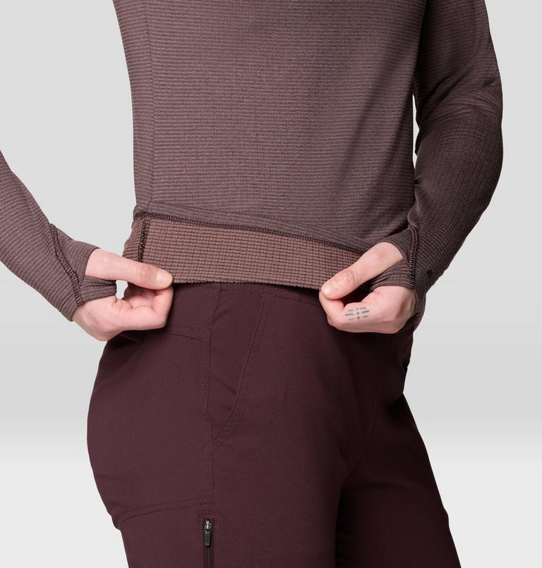 Women's Crater Lake Heavyweight Half Zip Hoody, Color: Deep Mulberry, Carob, image 7