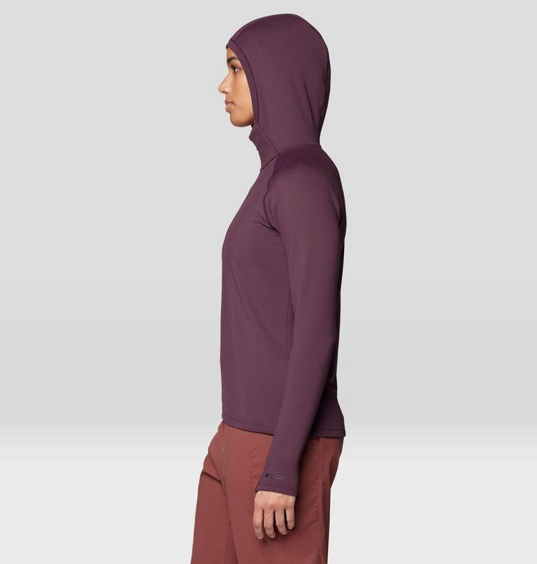 Women's Crater Lake Heavyweight Half Zip Hoody, Color: Blackberry, image 4