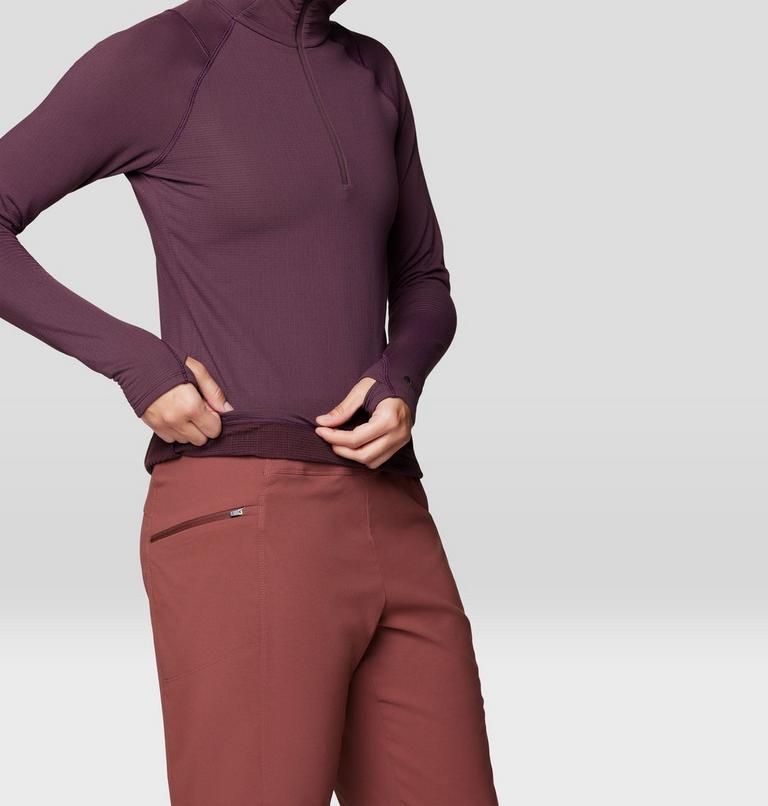 Women's Crater Lake Heavyweight Half Zip Hoody, Color: Blackberry, image 7