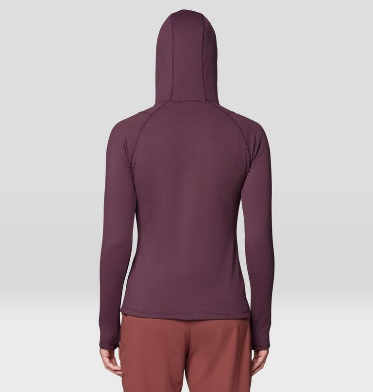 Women's Crater Lake Heavyweight Half Zip Hoody, Color: Blackberry, image 3