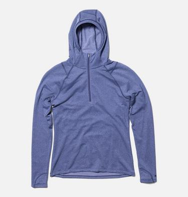 Women's Crater Lake Heavyweight Half Zip Hoody, Color: Lapis Dusk, Avid, image 6