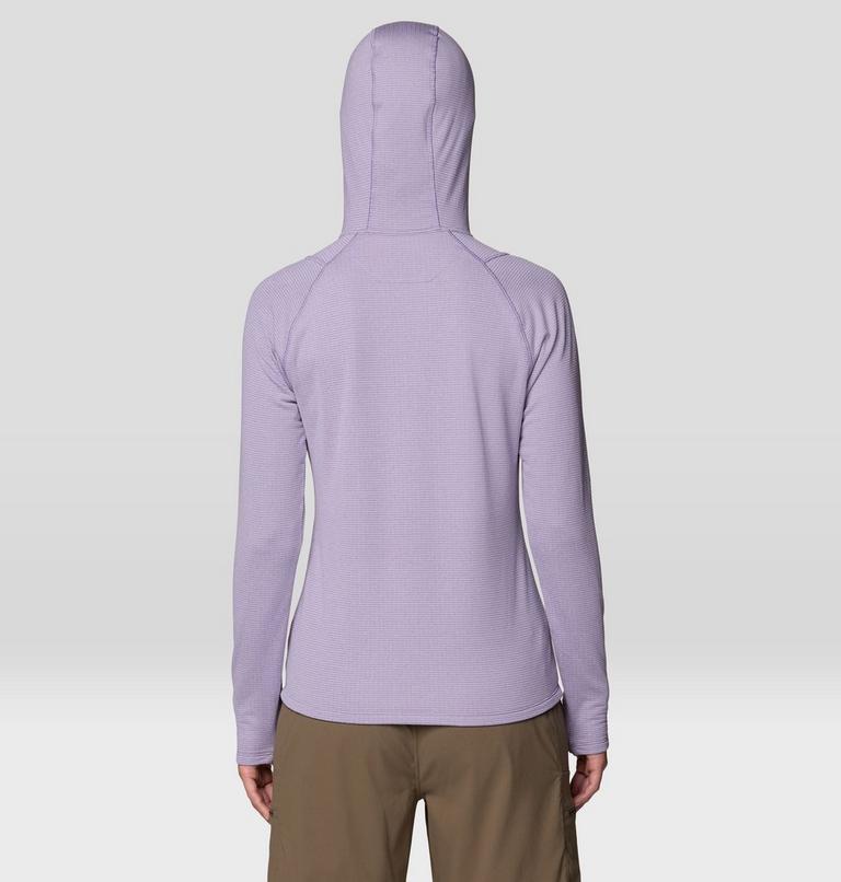 Women's Crater Lake Heavyweight Half Zip Hoody, Color: Violet Stone, Atmospheric, image 3
