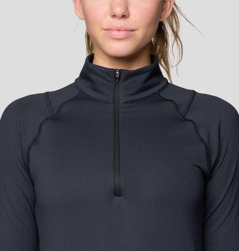 Women's Crater Lake Heavyweight Half Zip, Color: Black, image 4