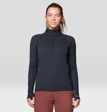 Women's Crater Lake Heavyweight Half Zip, Color: Black, image 5