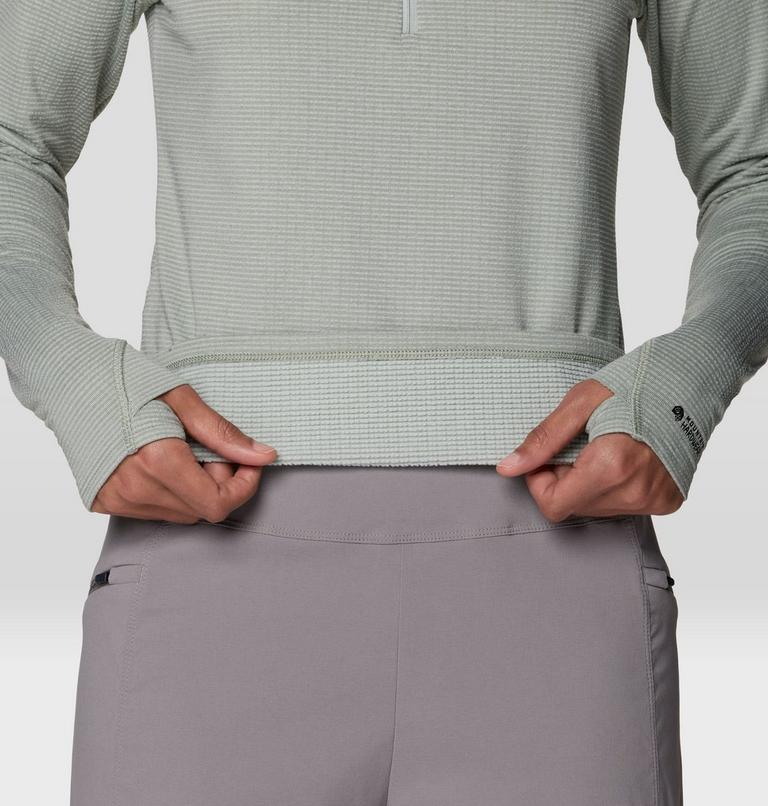 Women's Crater Lake Heavyweight Half Zip, Color: Gamma Grey, Silt Grey, image 5