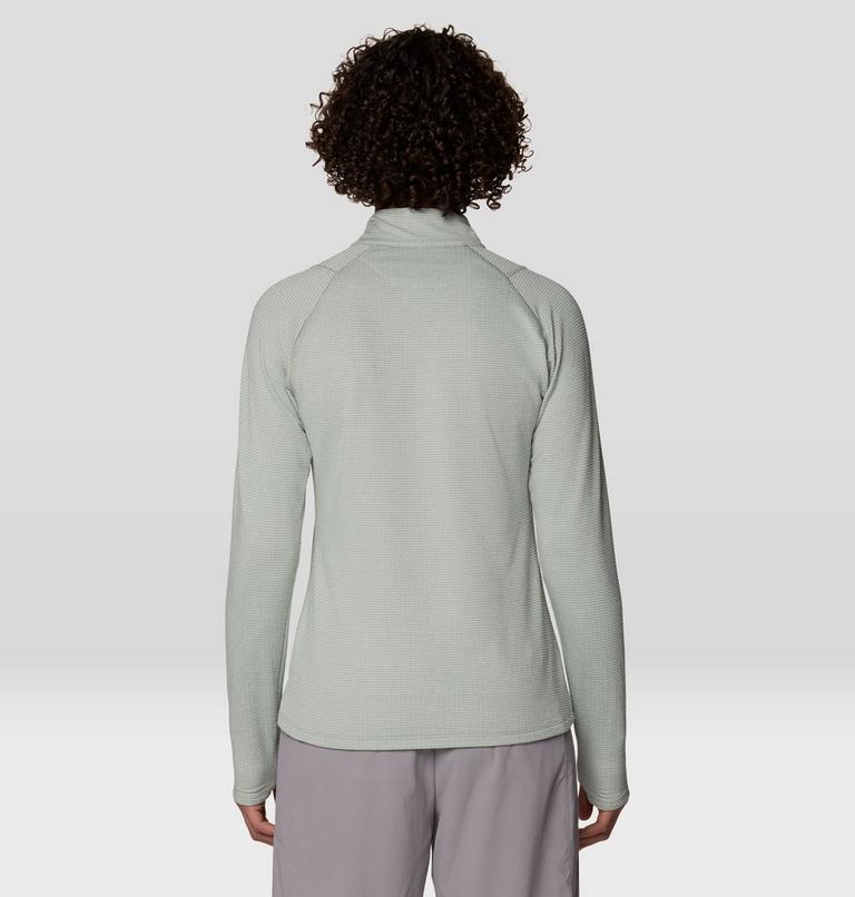 Women's Crater Lake Heavyweight Half Zip, Color: Gamma Grey, Silt Grey, image 2