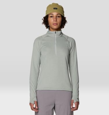 Women's Crater Lake Heavyweight Half Zip, Color: Gamma Grey, Silt Grey, image 5