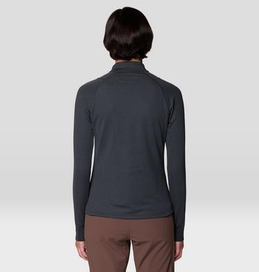 Women's Crater Lake Heavyweight Half Zip, Color: Black, Dark Storm, image 11