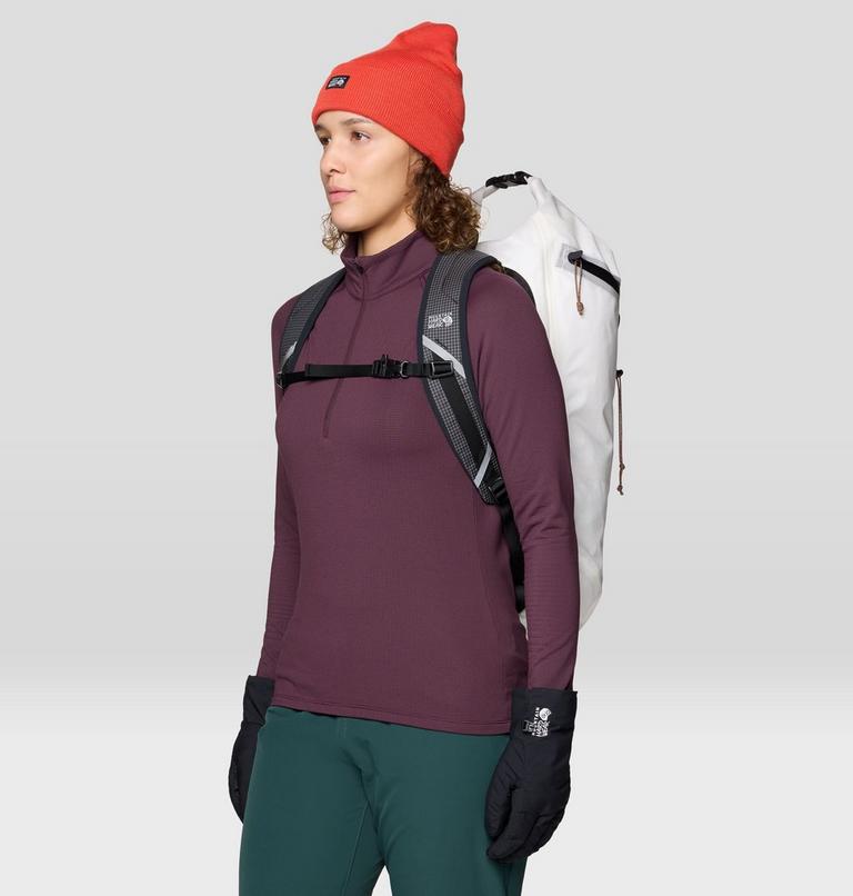 Women's Crater Lake Heavyweight Half Zip, Color: Blackberry, image 5