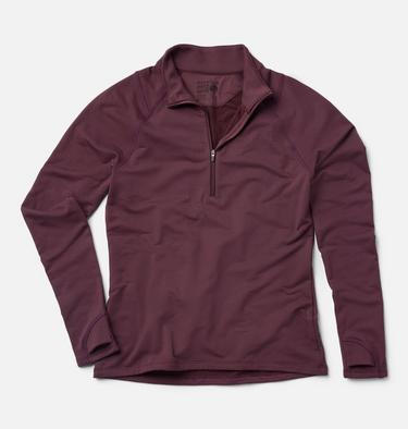 Women's Crater Lake Heavyweight Half Zip, Color: Blackberry, image 8