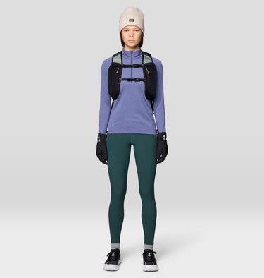 Women's Crater Lake Heavyweight Half Zip, Color: Lapis Dusk, Avid, image 2