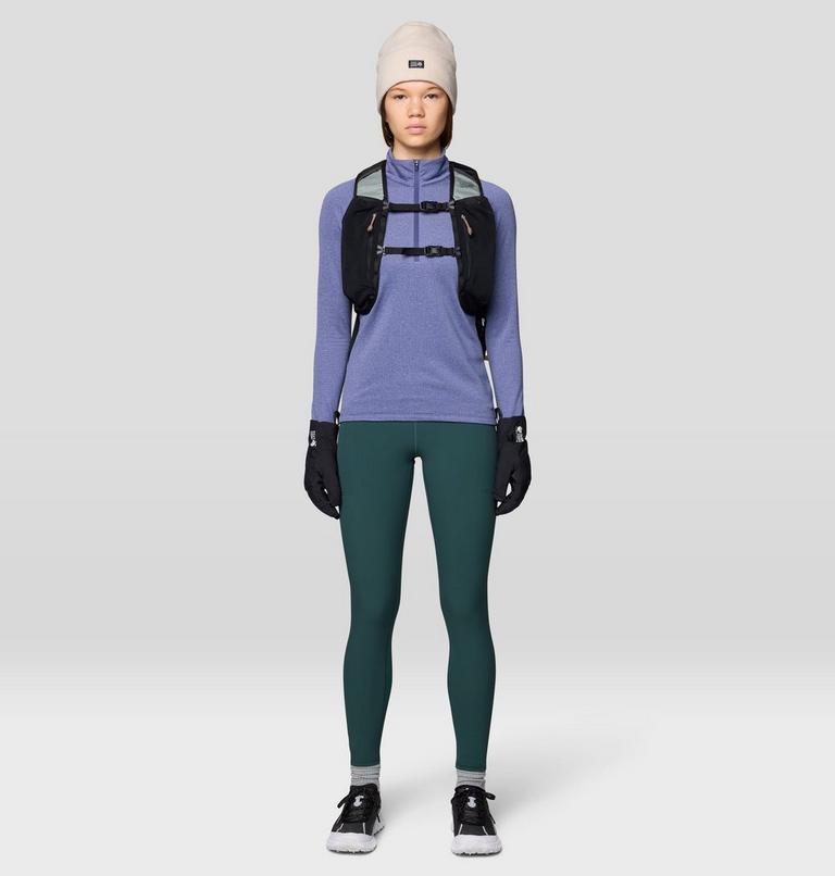 Women's Crater Lake Heavyweight Half Zip, Color: Lapis Dusk, Avid, image 2