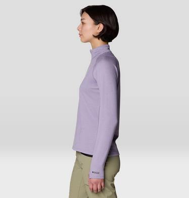 Women's Crater Lake Heavyweight Half Zip, Color: Violet Stone, Atmospheric, image 16