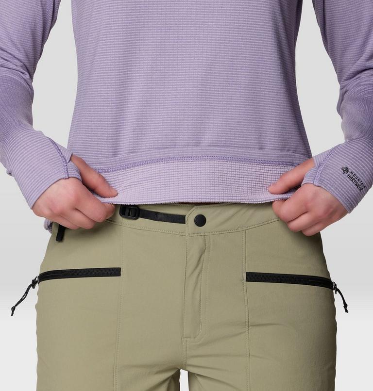 Women's Crater Lake Heavyweight Half Zip, Color: Violet Stone, Atmospheric, image 6