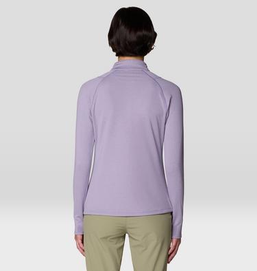 Women's Crater Lake Heavyweight Half Zip, Color: Violet Stone, Atmospheric, image 15