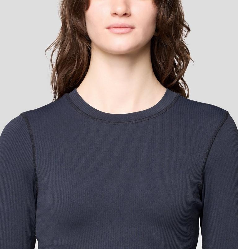 Women's Peak Knit Long Sleeve, Color: Black, image 4