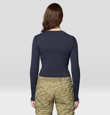 Women's Peak Knit Long Sleeve, Color: Black, image 6