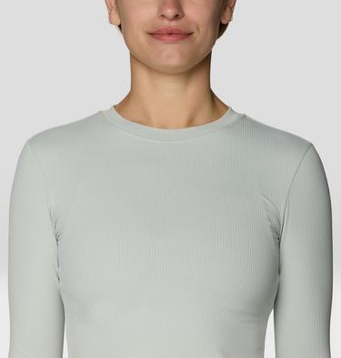 Women's Peak Knit Long Sleeve, Color: Gamma Grey, image 12