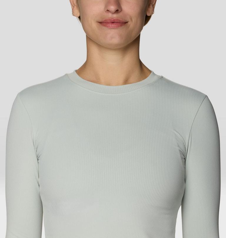 Women's Peak Knit Long Sleeve, Color: Gamma Grey, image 4