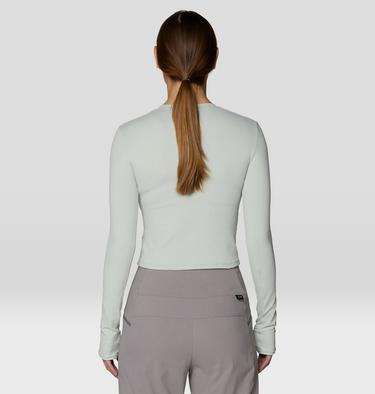 Women's Peak Knit Long Sleeve, Color: Gamma Grey, image 10