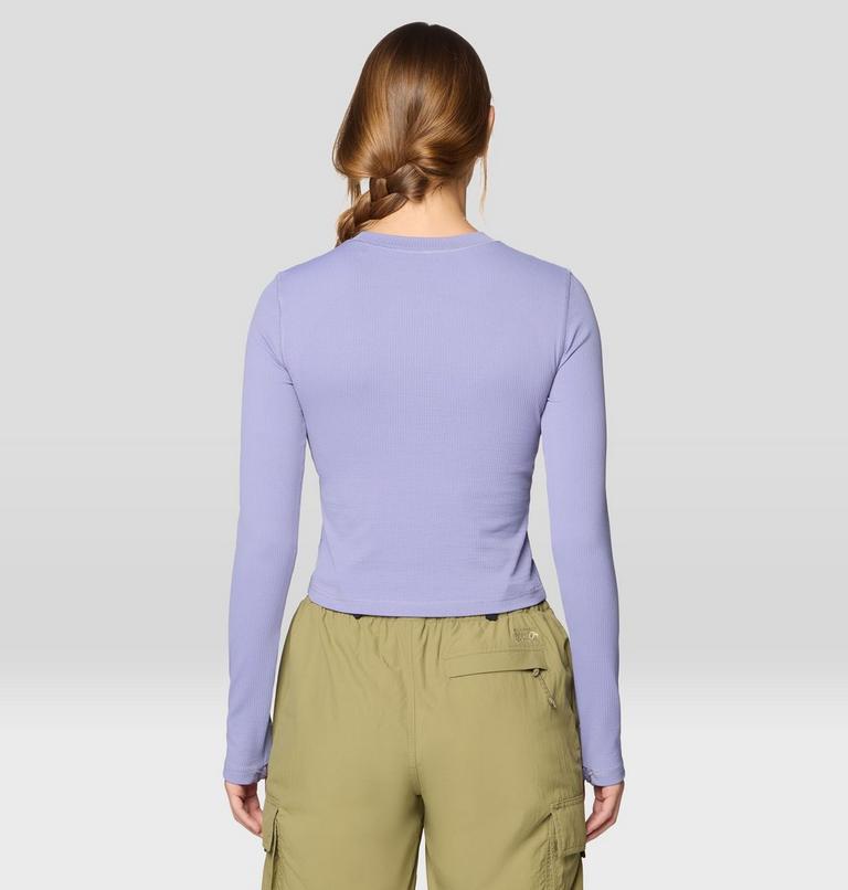 Women's Peak Knit Long Sleeve, Color: Avid, image 3