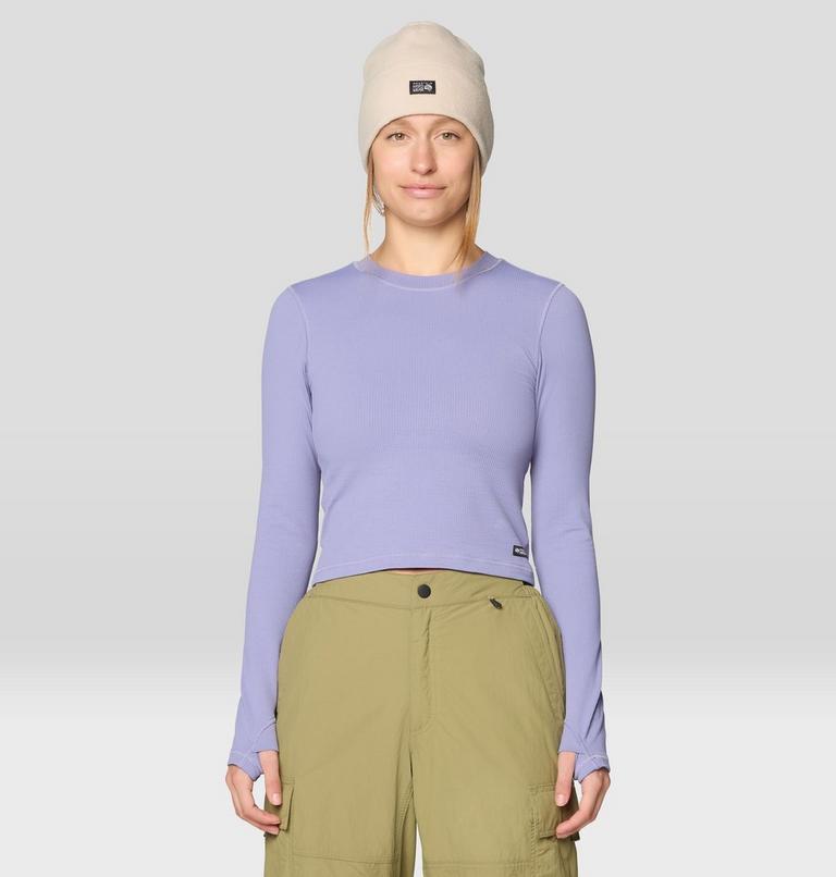 Women's Peak Knit Long Sleeve, Color: Avid, image 1