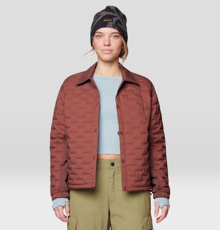 Women's Peak Knit Long Sleeve, Color: Ice Shadow, image 6