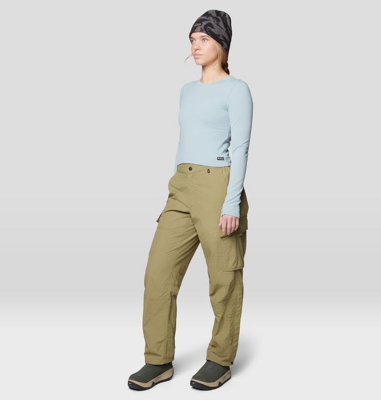 Women's Peak Knit Long Sleeve, Color: Ice Shadow, image 2