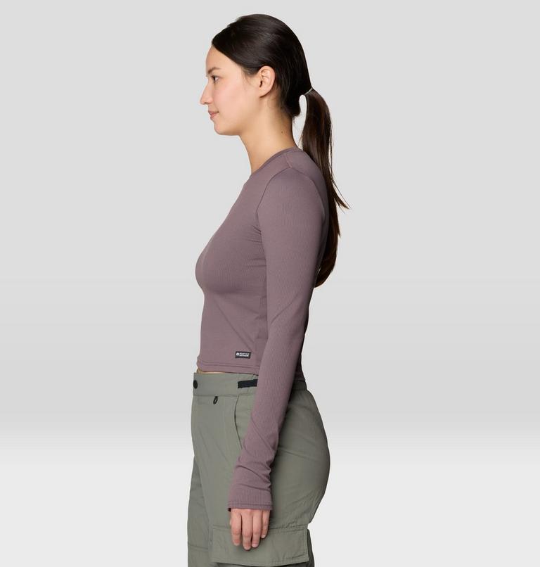 Women's Peak Knit Long Sleeve, Color: Purple Sage, image 3
