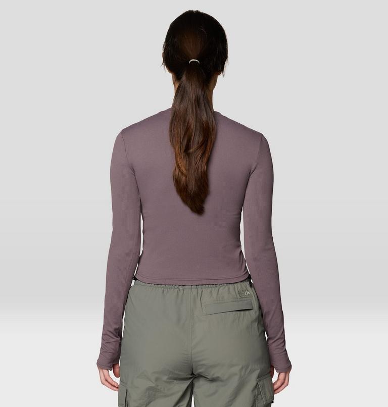 Women's Peak Knit Long Sleeve, Color: Purple Sage, image 2
