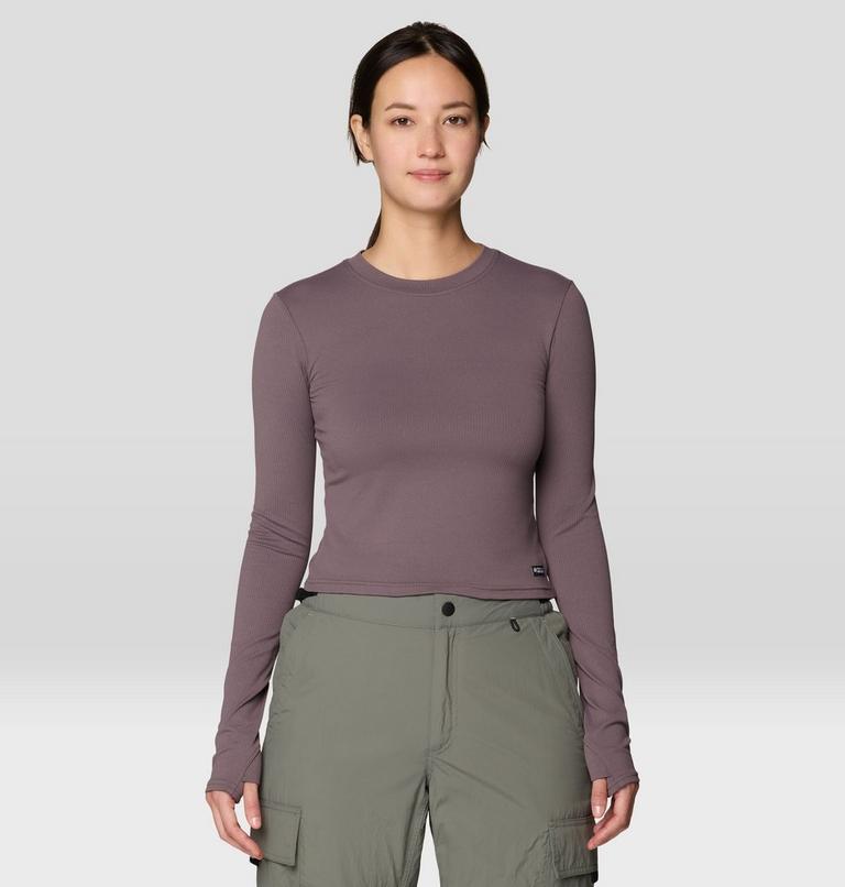 Women's Peak Knit Long Sleeve, Color: Purple Sage, image 1