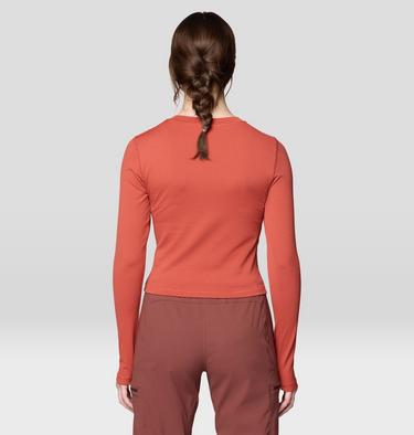 Women's Peak Knit Long Sleeve, Color: Mars Red, image 4