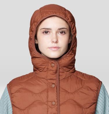 Women's Seek Out Snap Neck Vest, Color: Cocoa Brown, image 16