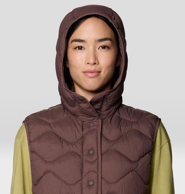 Women's Seek Out Snap Neck Vest, Color: Carob, image 8