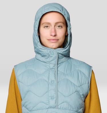 Women's Seek Out Snap Neck Vest, Color: Blue Sage, image 4