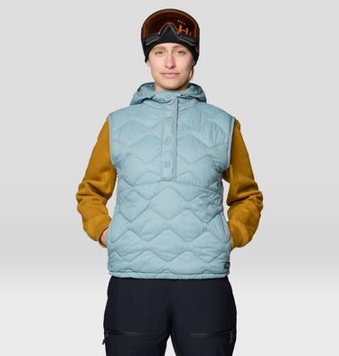 Women's Seek Out Snap Neck Vest, Color: Blue Sage, image 1