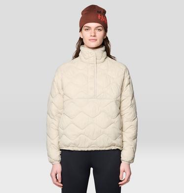 Women's Seek Out Snap Neck Pullover, Color: Fossil, image 5
