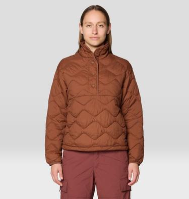 Women's Seek Out Snap Neck Pullover, Color: Cocoa Brown, image 13